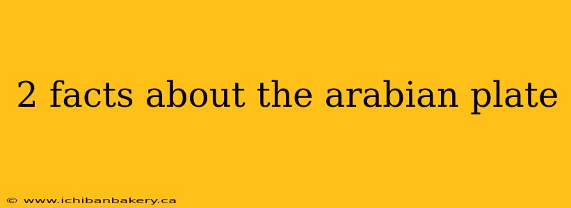 2 facts about the arabian plate