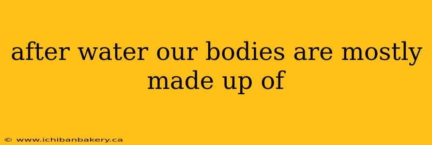 after water our bodies are mostly made up of