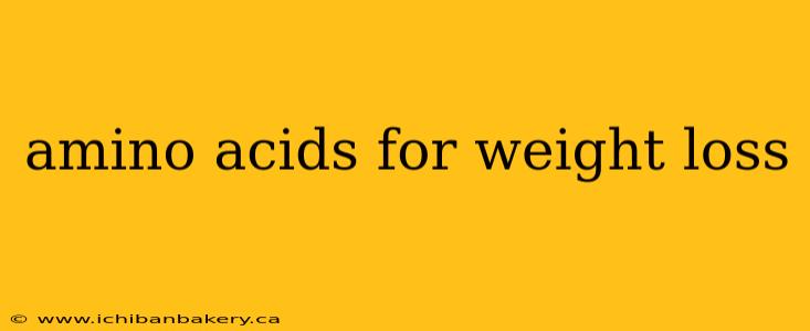 amino acids for weight loss
