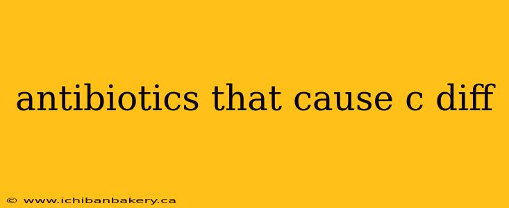 antibiotics that cause c diff