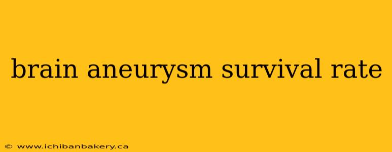 brain aneurysm survival rate