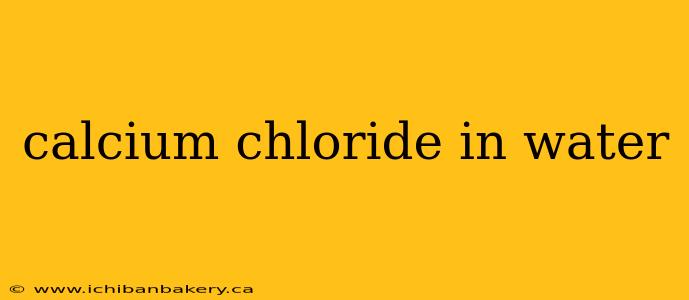 calcium chloride in water