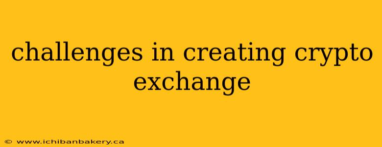 challenges in creating crypto exchange