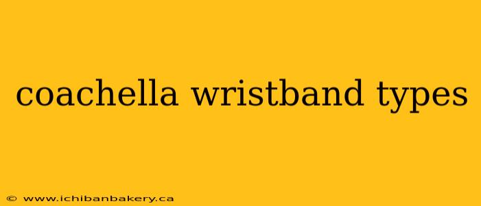 coachella wristband types