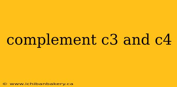 complement c3 and c4