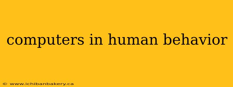 computers in human behavior