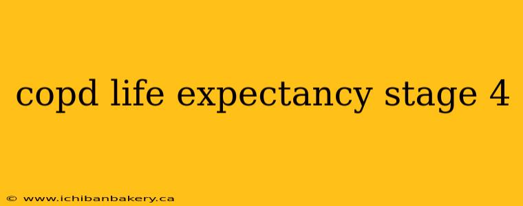 copd life expectancy stage 4