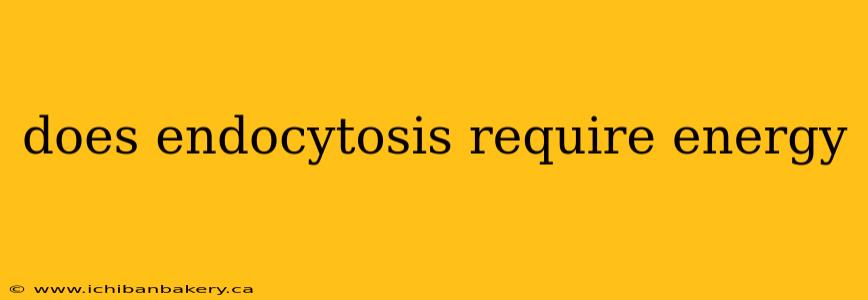 does endocytosis require energy