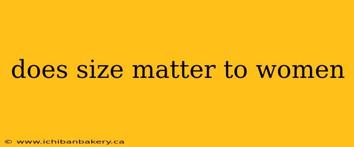 does size matter to women