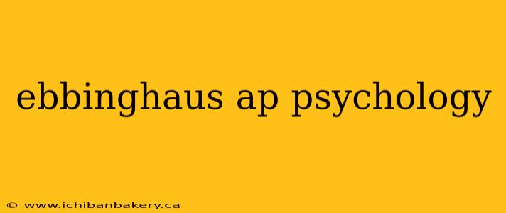 ebbinghaus ap psychology