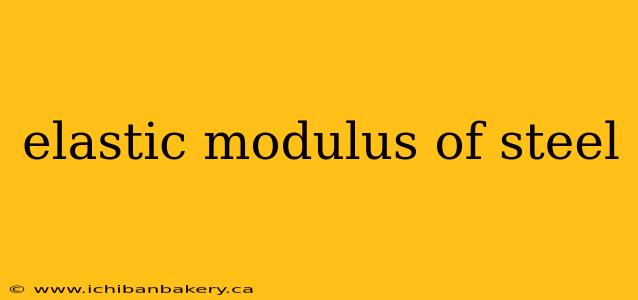 elastic modulus of steel