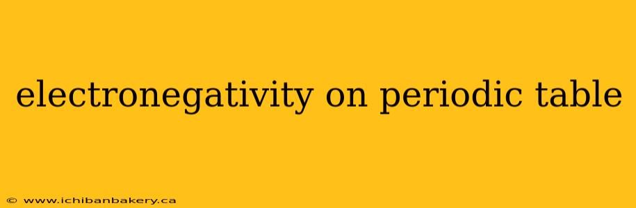 electronegativity on periodic table