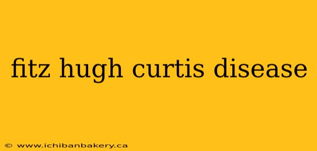 fitz hugh curtis disease