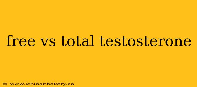 free vs total testosterone