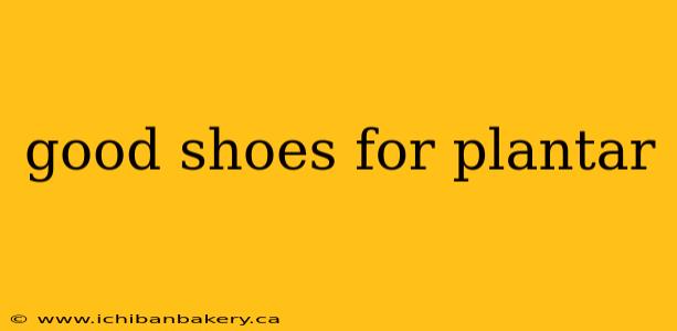 good shoes for plantar