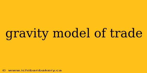 gravity model of trade