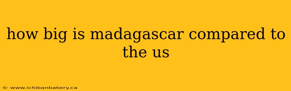 how big is madagascar compared to the us