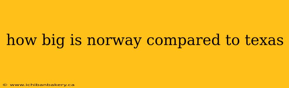 how big is norway compared to texas