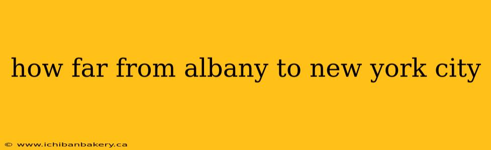 how far from albany to new york city