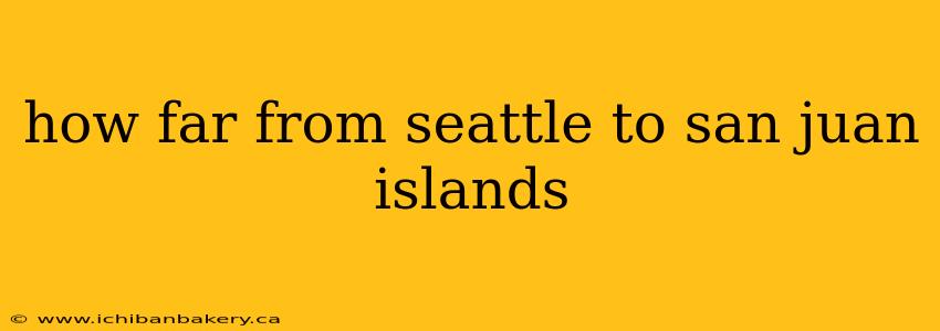 how far from seattle to san juan islands