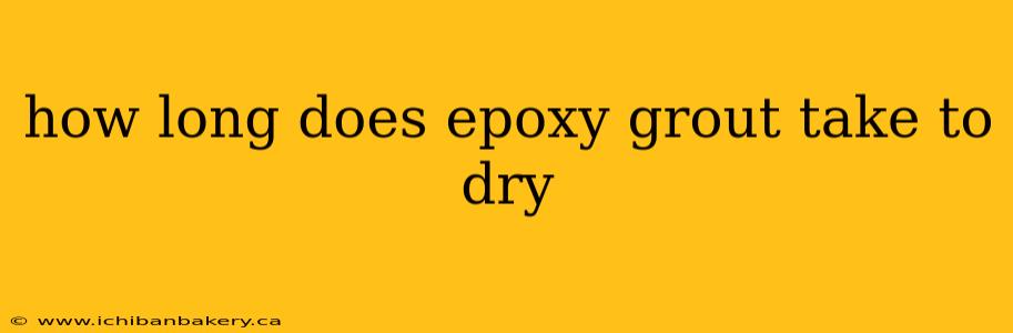 how long does epoxy grout take to dry