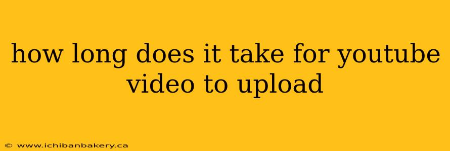 how long does it take for youtube video to upload