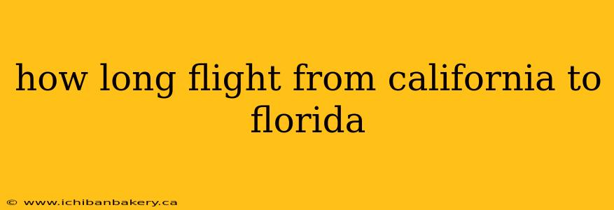 how long flight from california to florida