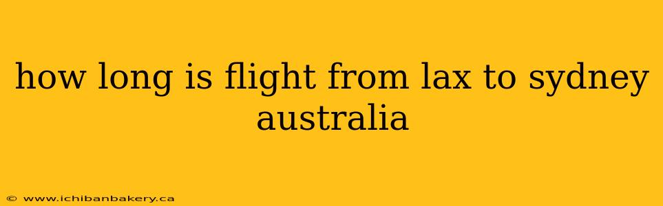 how long is flight from lax to sydney australia