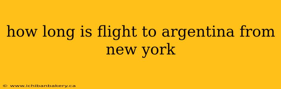 how long is flight to argentina from new york