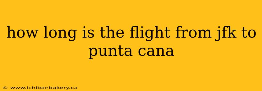 how long is the flight from jfk to punta cana