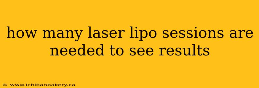 how many laser lipo sessions are needed to see results