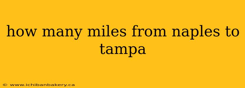 how many miles from naples to tampa