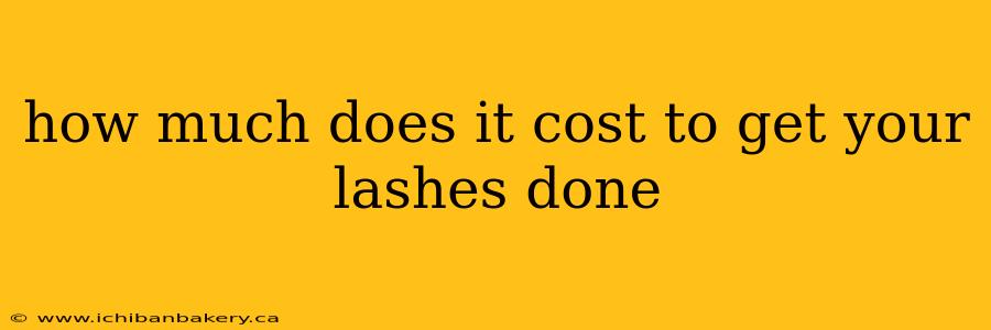 how much does it cost to get your lashes done