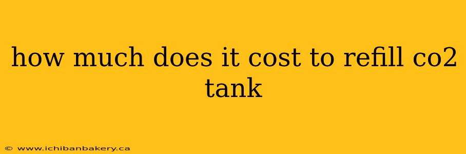 how much does it cost to refill co2 tank