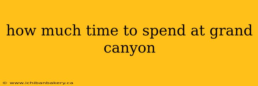 how much time to spend at grand canyon