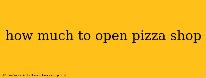 how much to open pizza shop