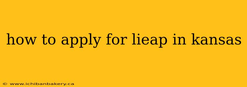 how to apply for lieap in kansas