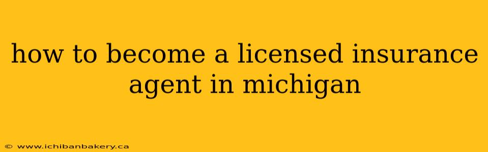 how to become a licensed insurance agent in michigan