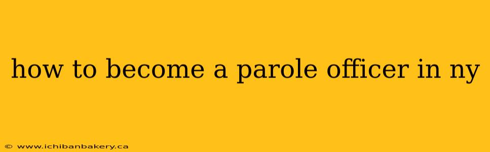 how to become a parole officer in ny