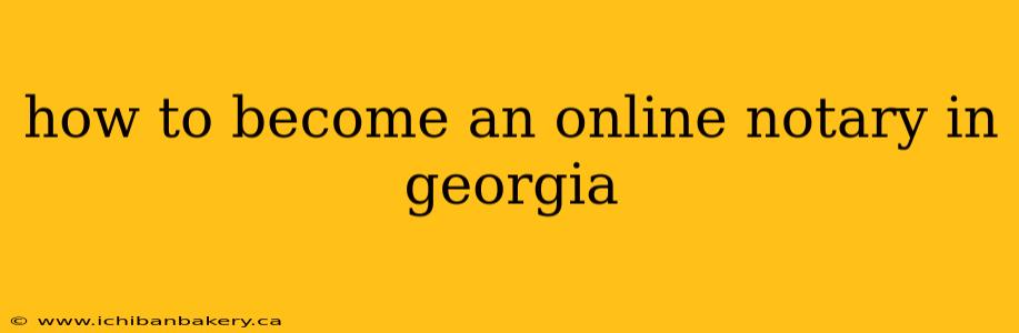 how to become an online notary in georgia