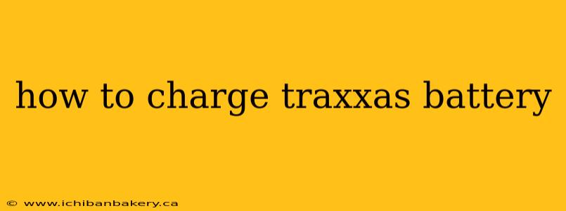 how to charge traxxas battery