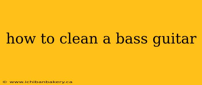 how to clean a bass guitar