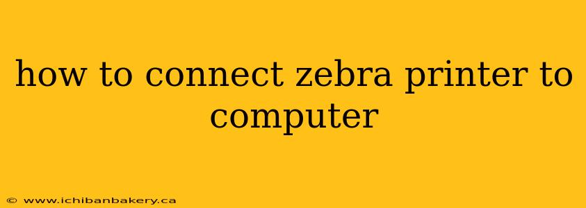 how to connect zebra printer to computer