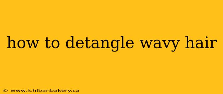 how to detangle wavy hair