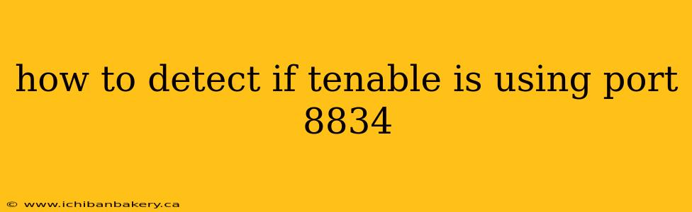 how to detect if tenable is using port 8834