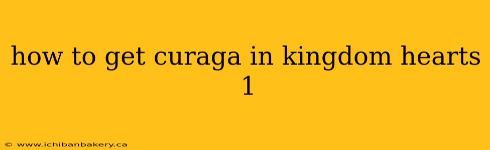 how to get curaga in kingdom hearts 1