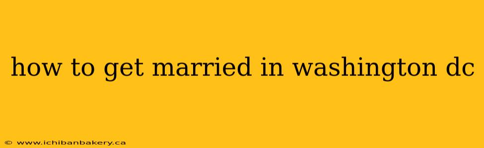how to get married in washington dc
