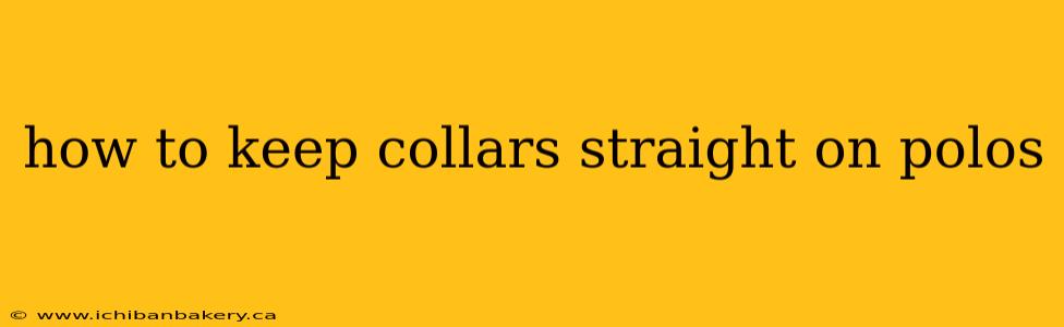 how to keep collars straight on polos