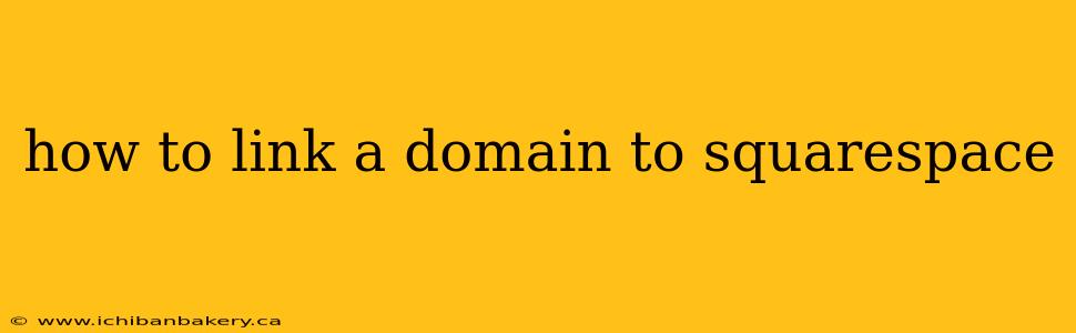 how to link a domain to squarespace