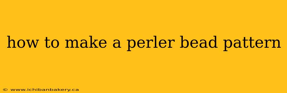 how to make a perler bead pattern